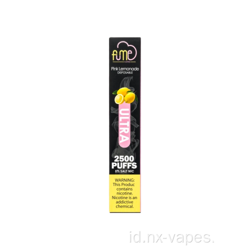 Fume ultra -sekali pakai vape 2500 puffs